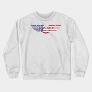 betsy ross flag wings Crewneck Sweatshirt